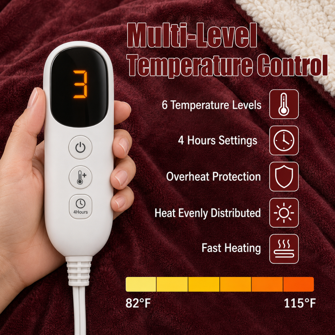 CozyVolt™ electric heating blanket