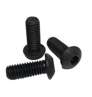 #8-32 x 1/2" Button Head Socket Cap Screws Plain Finish QTY 200