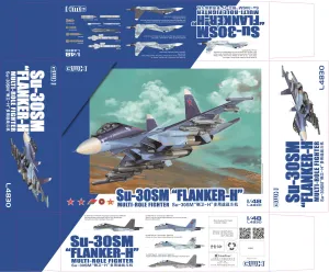 Great Wall Hobby L4830 Su-30SM Flanker H Multi-Role Fighter 1/48 Model Kit