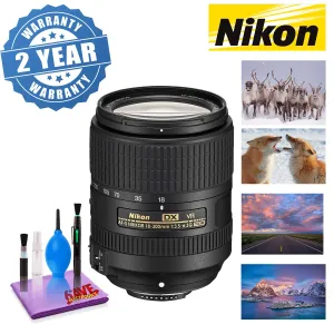 NIKON 18-300MM F/3.5-6.3G ED AF-S DX VR Lens with 2 Year Warranty Bundle