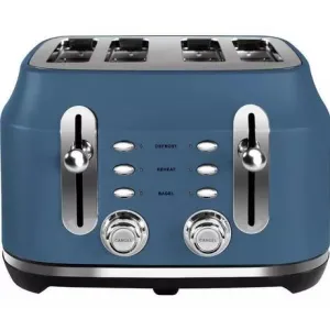 Rangemaster RMCL4S201SB Classic 4 Slice Toaster - Stone Blue